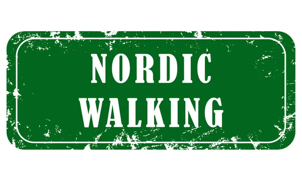 Web Nieczysty Pieczęć Sport Nordic Walking — Zdjęcie stockowe