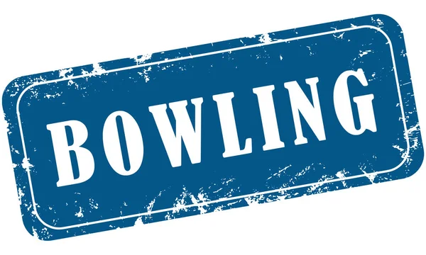 Web Grungy Stämpel Sport Bowling — Stockfoto