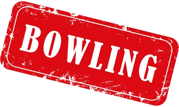 Web Sračkante Razítko Sport Bowling — Stock fotografie