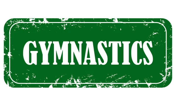 Web Timbre Grungy Sport Gymnastique — Photo
