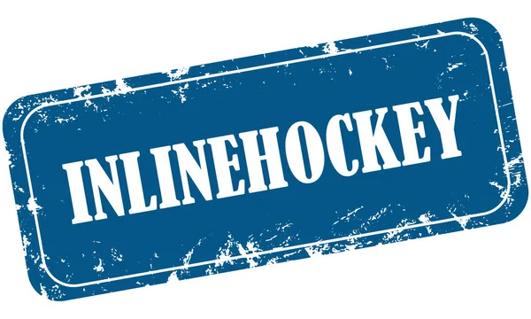 Web Grungy Stämpel Sport Inlinehockey — Stockfoto