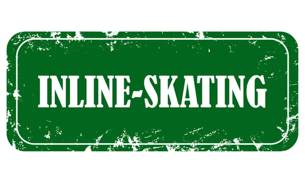 Веб Гранжева Марка Спорту Inline Skating — стокове фото