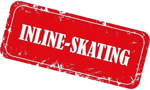 Web Grungy Stämpel Sport Inline Skridskoåkning — Stockfoto