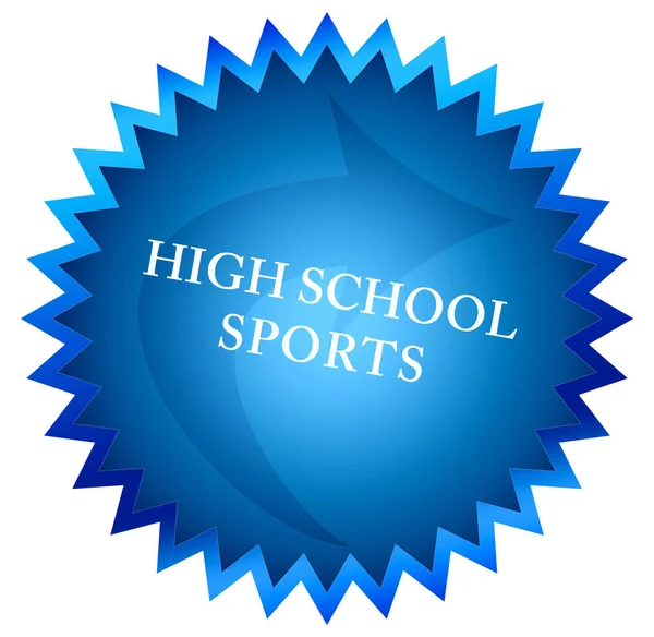 High School Sport web klistermärke Knapp — Stockfoto