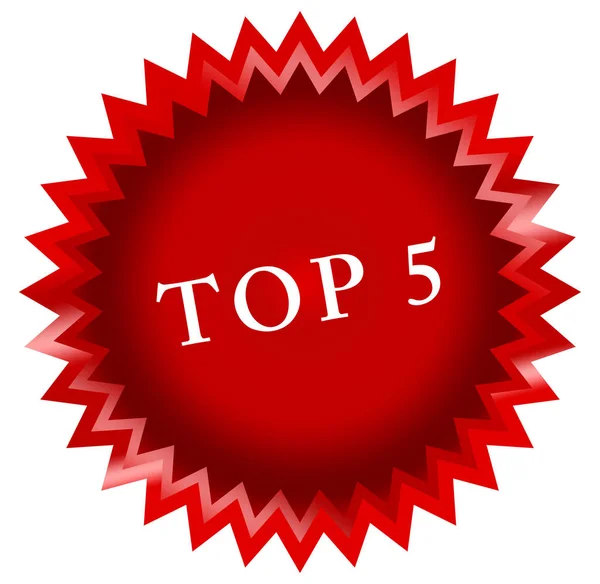 Top 5 web matrica gomb — Stock Fotó