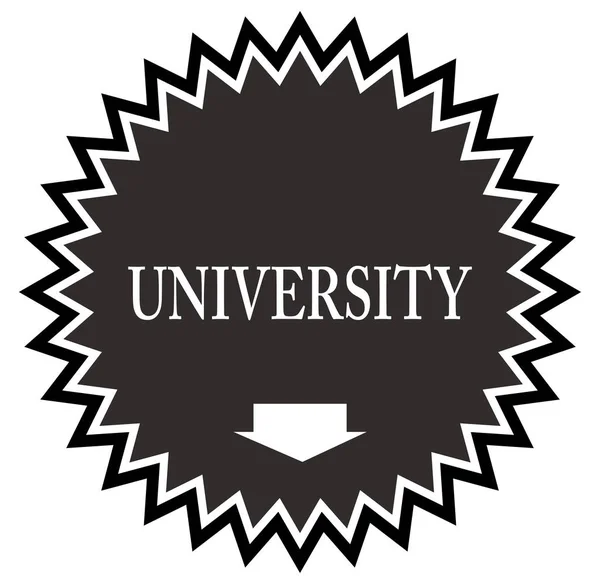Przycisk naklejki internetowej Uniwersytetu — Zdjęcie stockowe