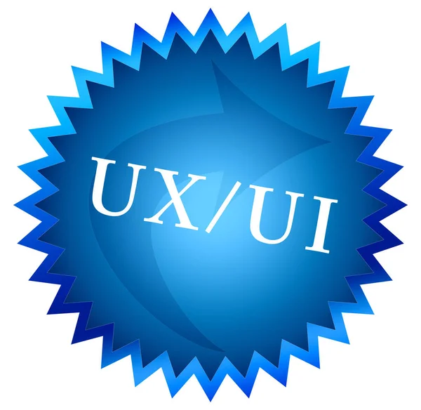 Pulsante adesivo web UX UI Design — Foto Stock