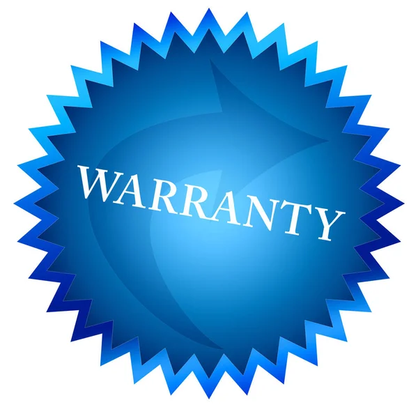 Warranty web Sticker Button — Stock Photo, Image