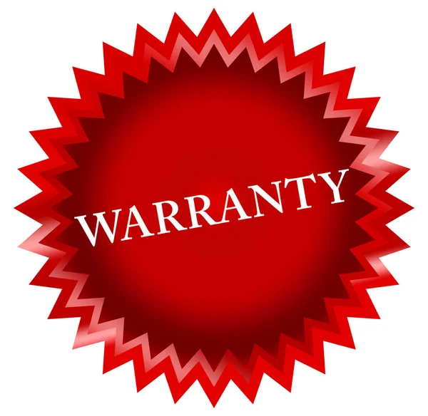 Warranty web Sticker Button — Stock Photo, Image