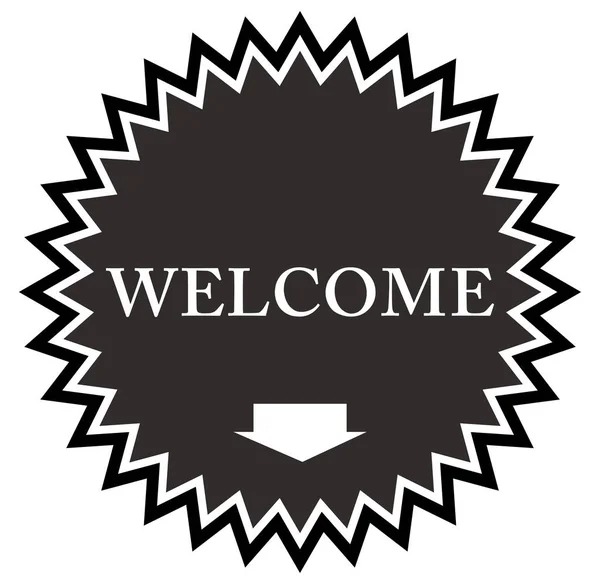 Welcome web Sticker Button — Stock Photo, Image