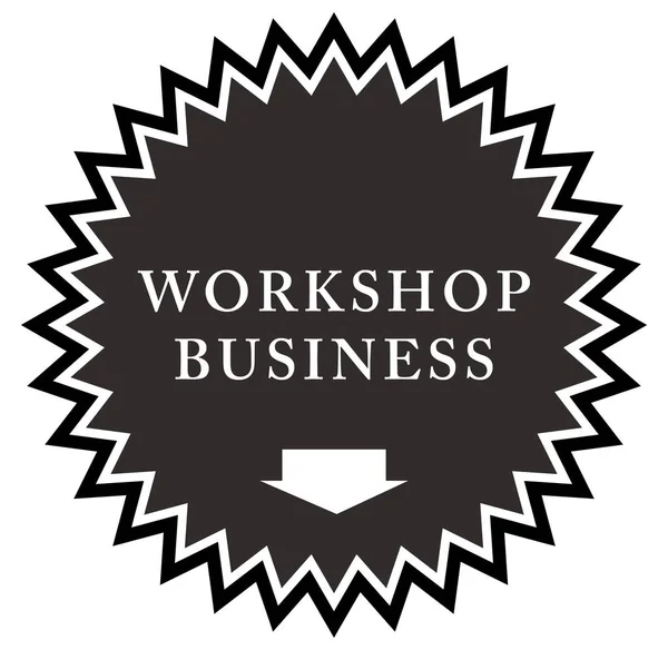 Workshop Bedrijfswebsite Sticker Button — Stockfoto