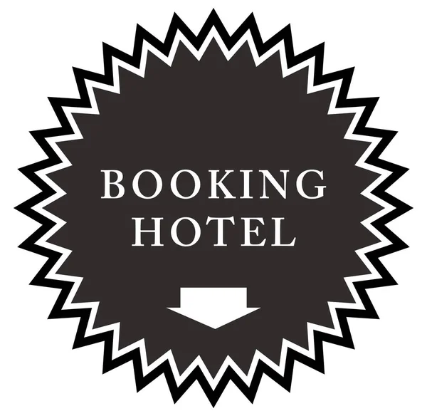 Buchung Hotel Web Sticker Button — Stockfoto