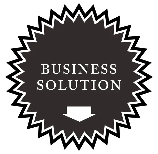 Business-Lösung Web-Aufkleber-Taste — Stockfoto