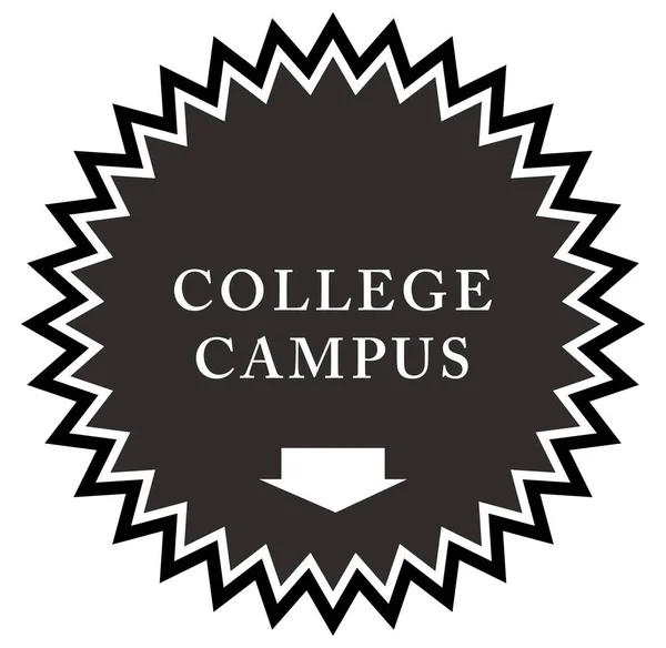 College Campus web Przycisk naklejki — Zdjęcie stockowe