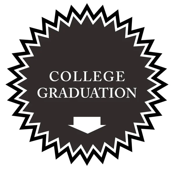 College graduation web Sticker Button — Stock Photo, Image