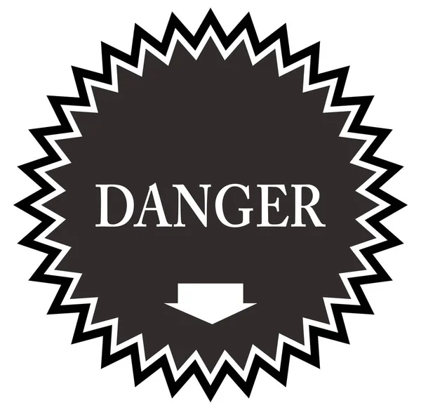 Tombol Stiker Web Bahaya — Stok Foto