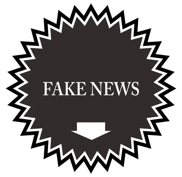 Fake news web Przycisk naklejki — Zdjęcie stockowe