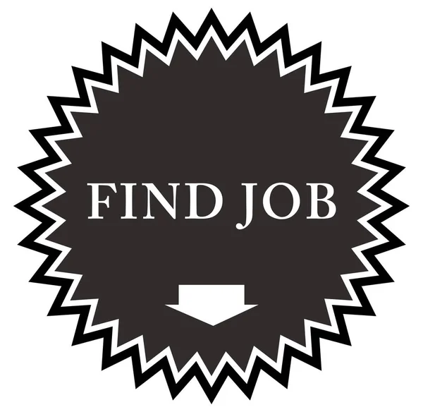 Find Job web Sticker Button — Stock Photo, Image