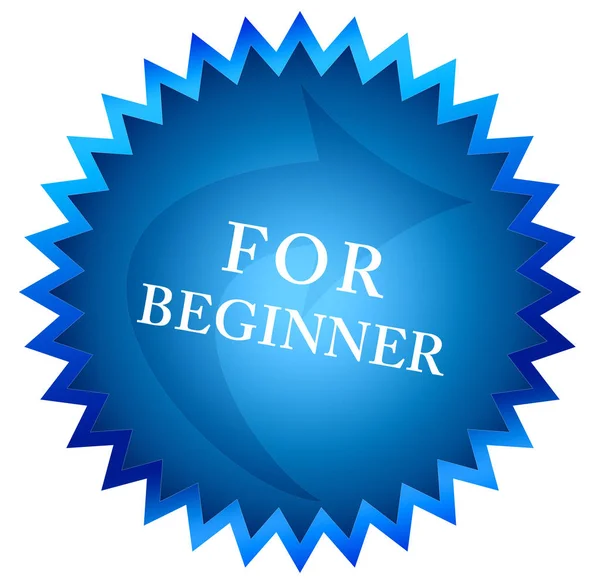 For beginner web Sticker Button — Stock Photo, Image