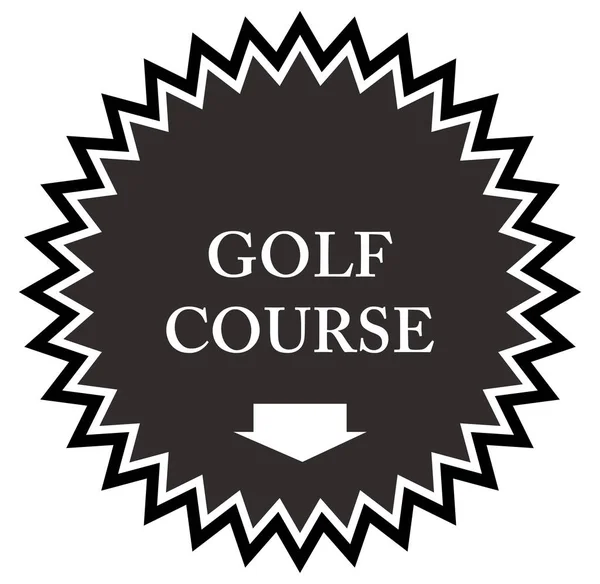 Golf Course web Sticker Button — Stock Photo, Image