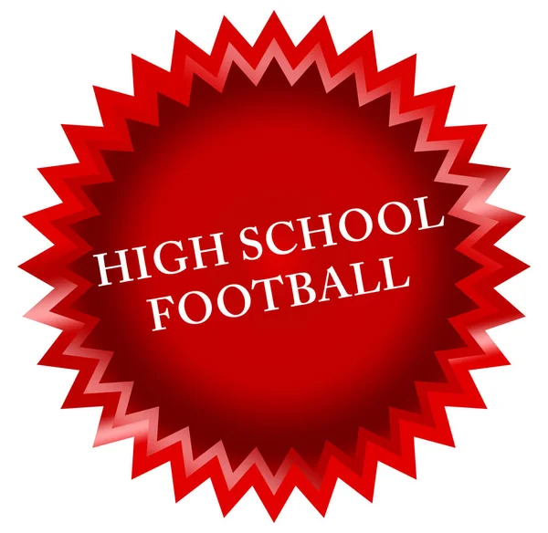 Bottone adesivo web di calcio della High School — Foto Stock