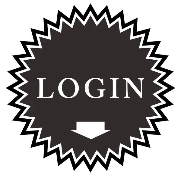 Login web Etiqueta Botão — Fotografia de Stock