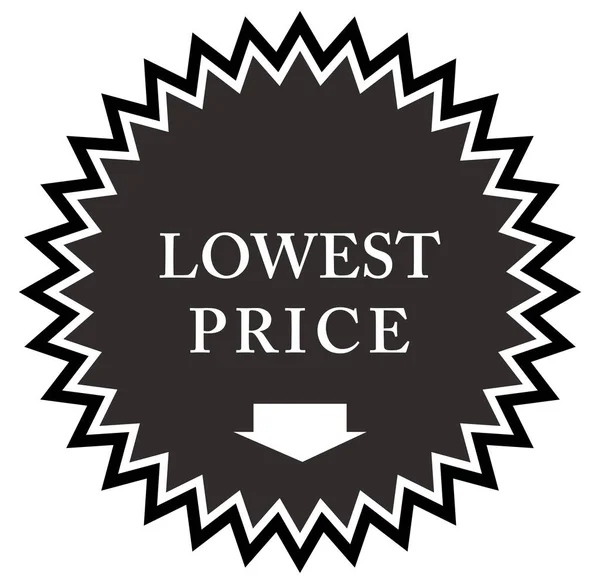 Самая низкая цена веб-Наклейка кнопки — стоковое фото