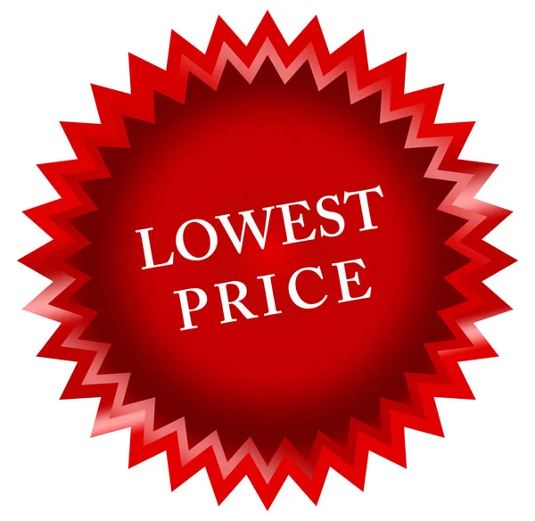 Tlačítko s nejnižší cenou — Stock fotografie