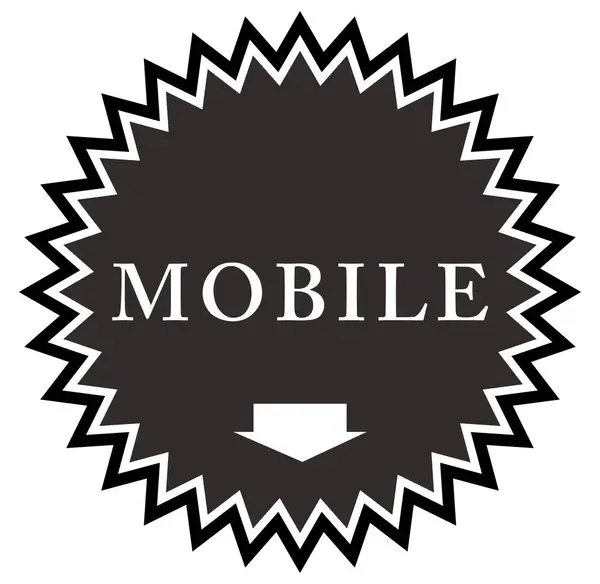 Мобильный веб Стикер Кнопка — стоковое фото