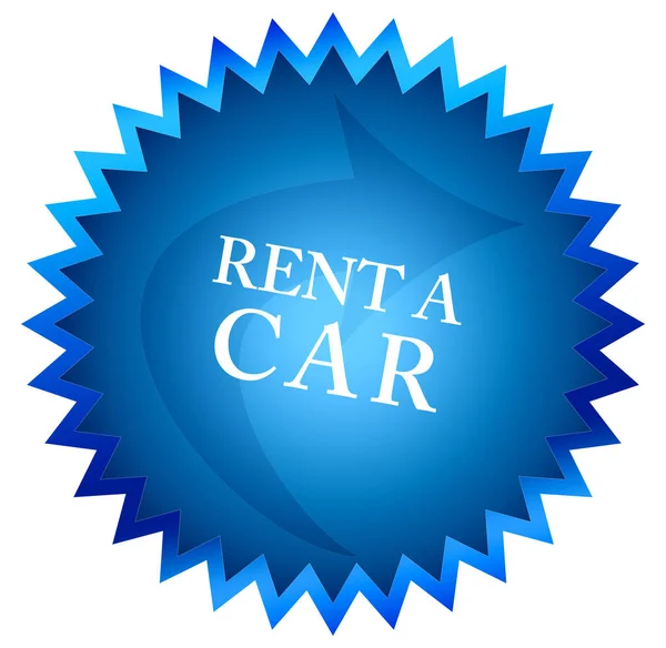 Rent a Car Web Aufkleber-Taste — Stockfoto