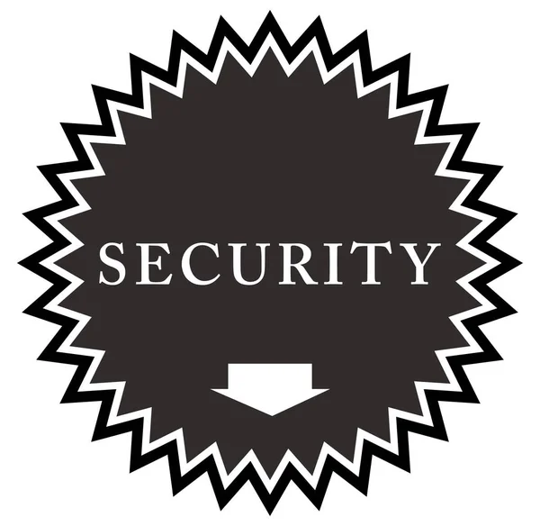 Security web Sticker Button — Stock Photo, Image