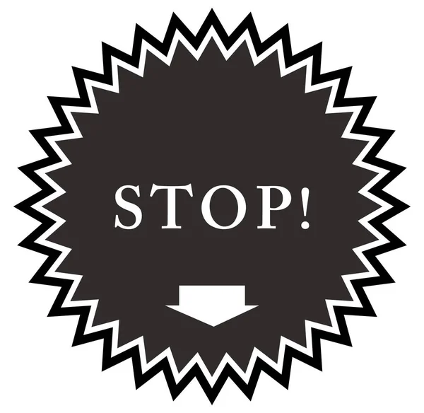 Stop web Botón de etiqueta engomada —  Fotos de Stock