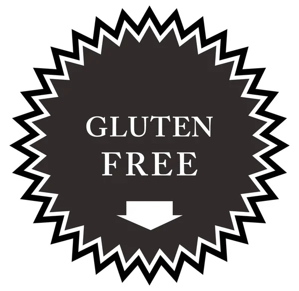 Gluten free web Sticker Button — Stock Photo, Image