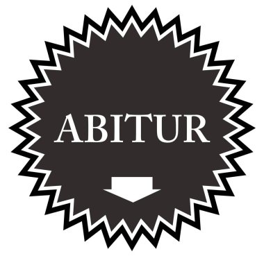 Abitur web Sticker Buton