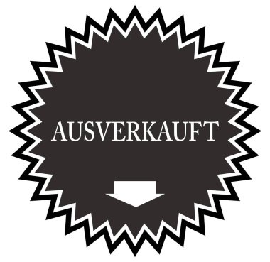 ausverkauft web Sticker Button