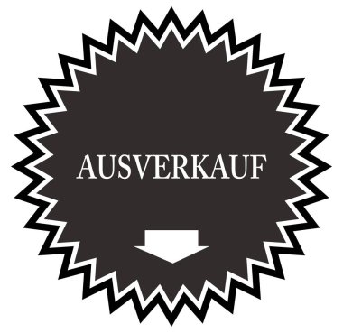 ausverkauf web Sticker Button