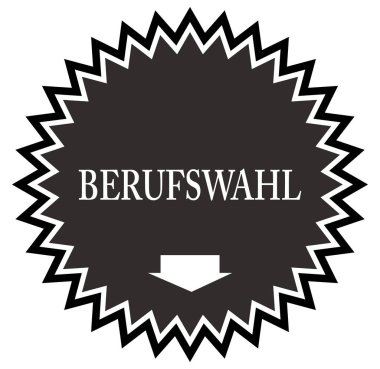 Berufswahl web Sticker Düğmesi