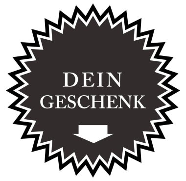 Dein Geschenk web Sticker Düğmesi