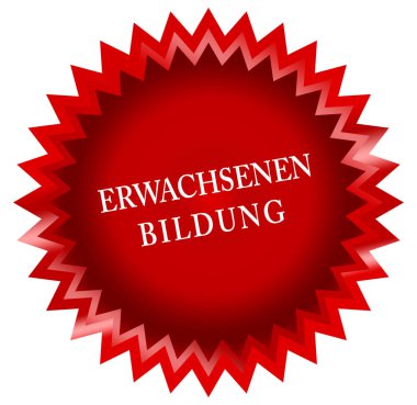 Erwachsenen Bildung web Sticker Düğmesi