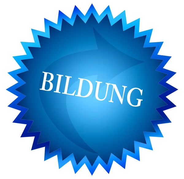 Bildung web Sticker Düğmesi — Stok fotoğraf