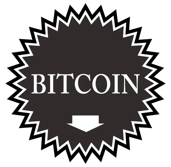 Przycisk naklejki internetowej Bitcoin — Zdjęcie stockowe