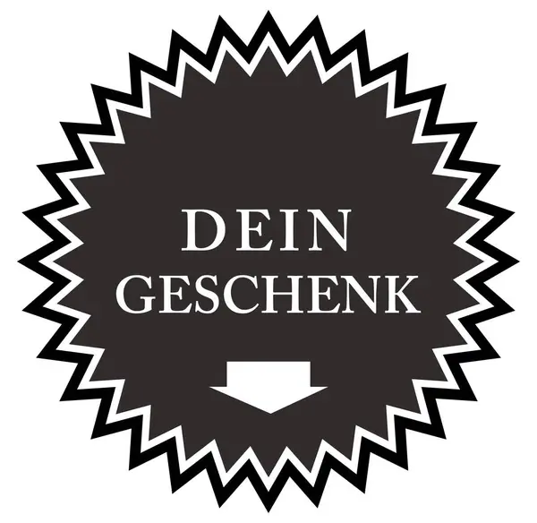 Dein Geschenk Web klistermärke knapp — Stockfoto