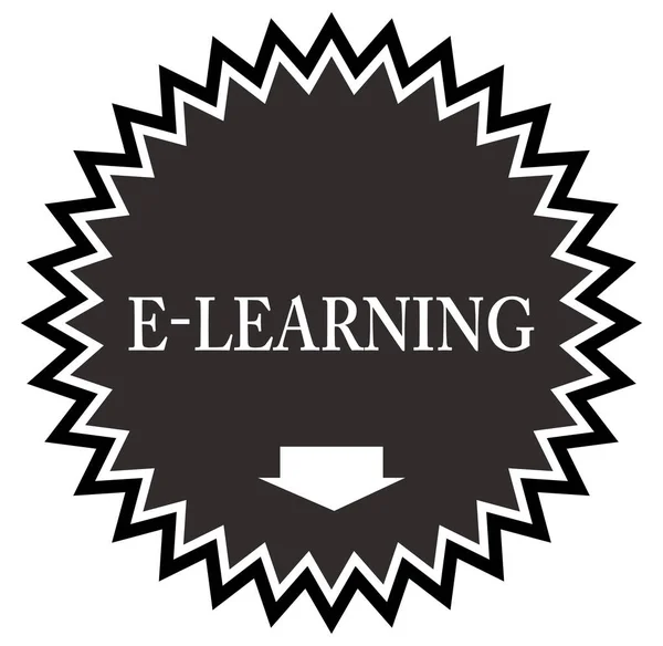 E-Learning Web przycisk naklejki — Zdjęcie stockowe