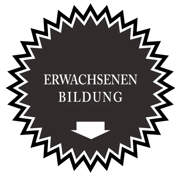 Erwachsenen Bildung webb klistermärke knapp — Stockfoto