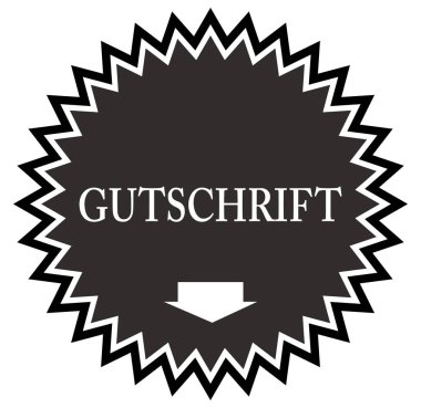 Gutschrift web Sticker Button