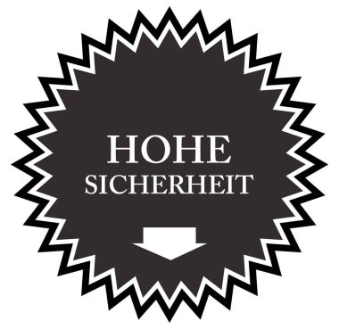 Hohe Sicherheit web Sticker Düğmesi