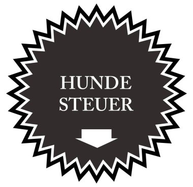Hundesteuer web Sticker Düğmesi