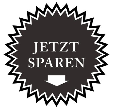 Jetzt sparen web Sticker Button