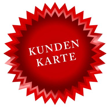 Kundenkarte web Sticker Düğmesi