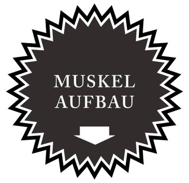 Muskelaufbau web Sticker Button